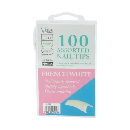Edge Nails French White Tips Assorted Pack (x100)